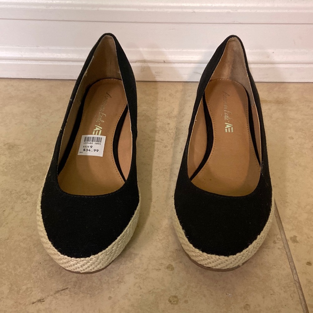 American eagle block heels.